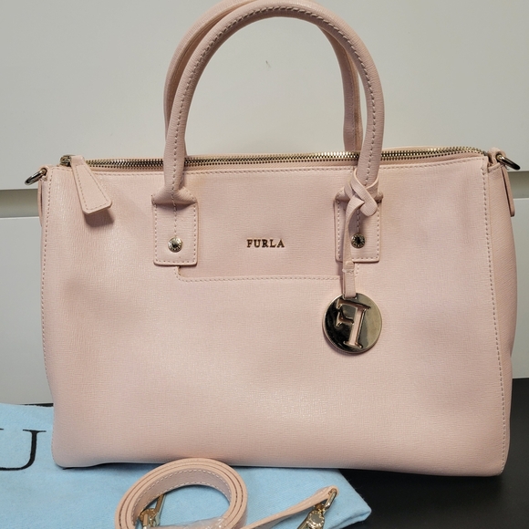 Furla Pink Leather Handbag - Picture 5 of 13